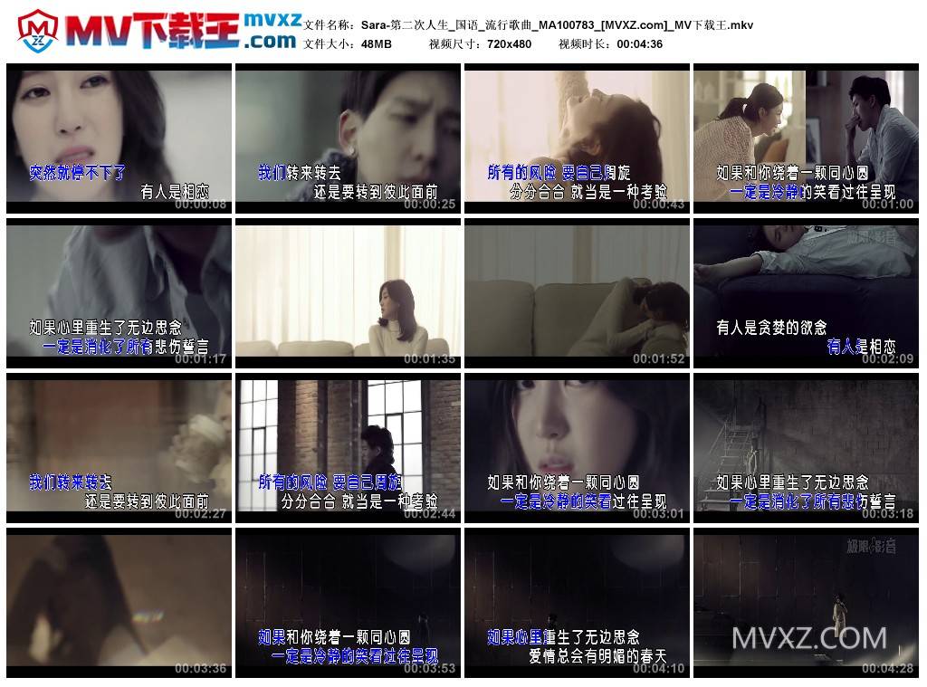 Sara-第二次人生_国语_流行歌曲_MA100783